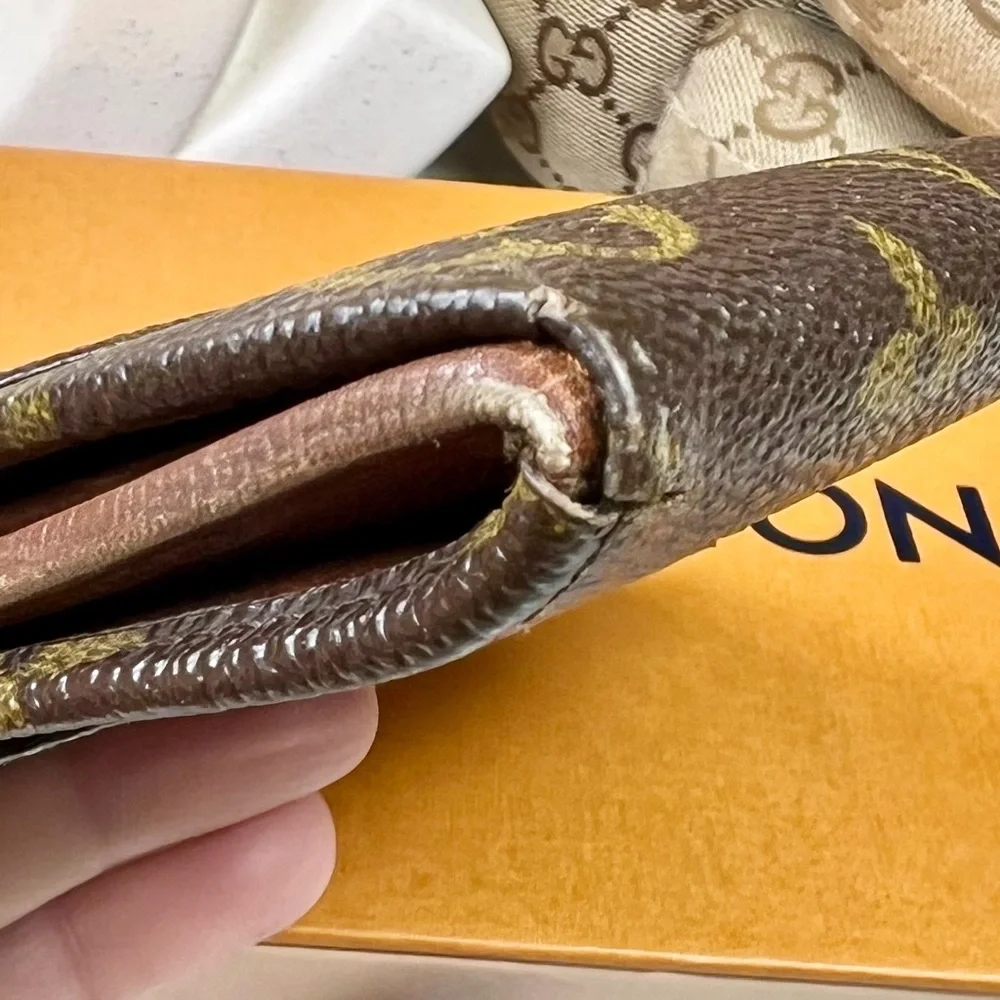 Louis Vuitton Brown Monogram Bi-Fold Snap Wallet